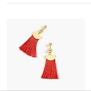 J. Crew Gold Tassel Earrings